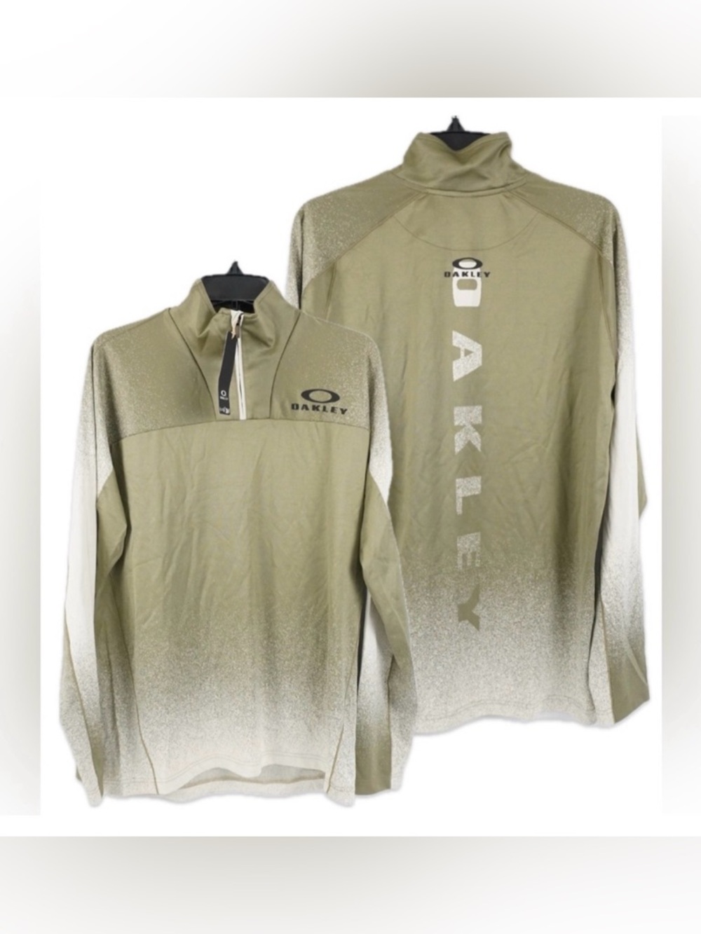 NWT [Oakley] Hydrolix C1 Bark 1/4 Zip Pullover in Gradient Mist Boulder Men’s M